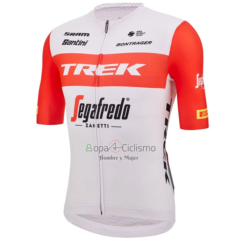 Trek Segafrojoo Ropa Ciclismo Culotte Corto 2023 Hombre Mangas Cortas Blanco